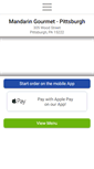 Mobile Screenshot of mandaringourmetpittsburgh.com