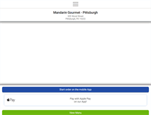 Tablet Screenshot of mandaringourmetpittsburgh.com